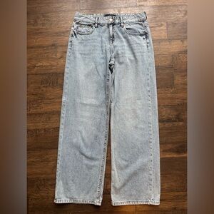 Aeropostale Blue Baggy Wide Leg Jeans
